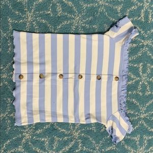 baby blue button top from aeropostale, size M